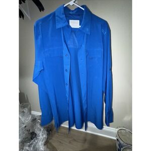 Gillz Long Sleeve Performance Fishing Shirt – Blue – Men's